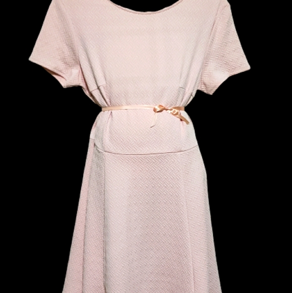Light Pink Forever 21 Midi Dress - Casual/Formal - Picture 1 of 5